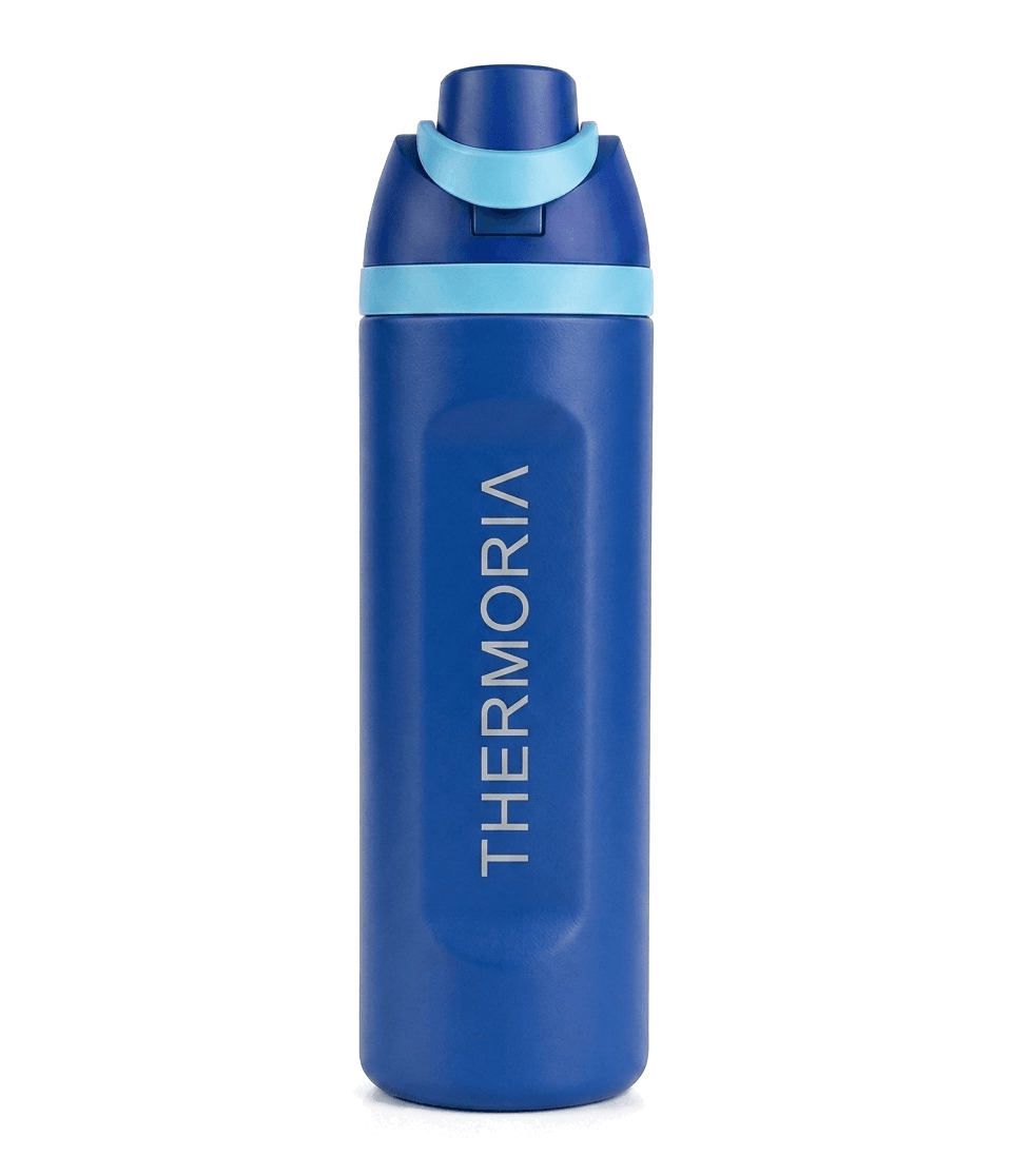 Thermoria FreeSip 24oz insulated bottle — Blue